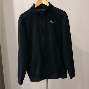 Black Puma Zip Up Sweatshirt Size M